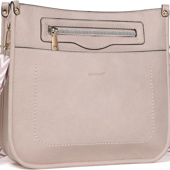 Crossbody Bags for Women 7-Pockets Purses for Women Vegan Leather Hobo Bag Shoul - Picture 1 of 7